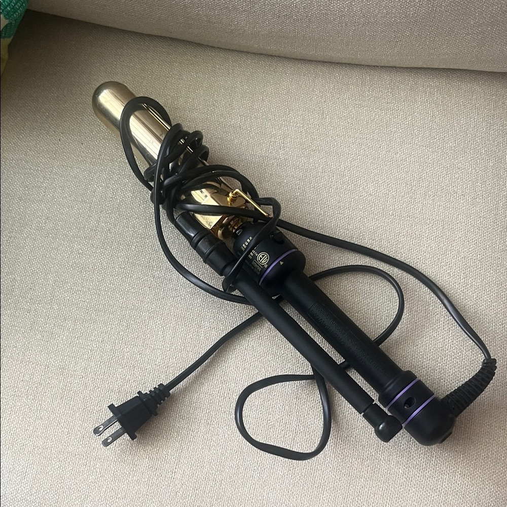 Professional Black and Gold Hair Curling Iron